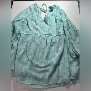 Mint color shirt .